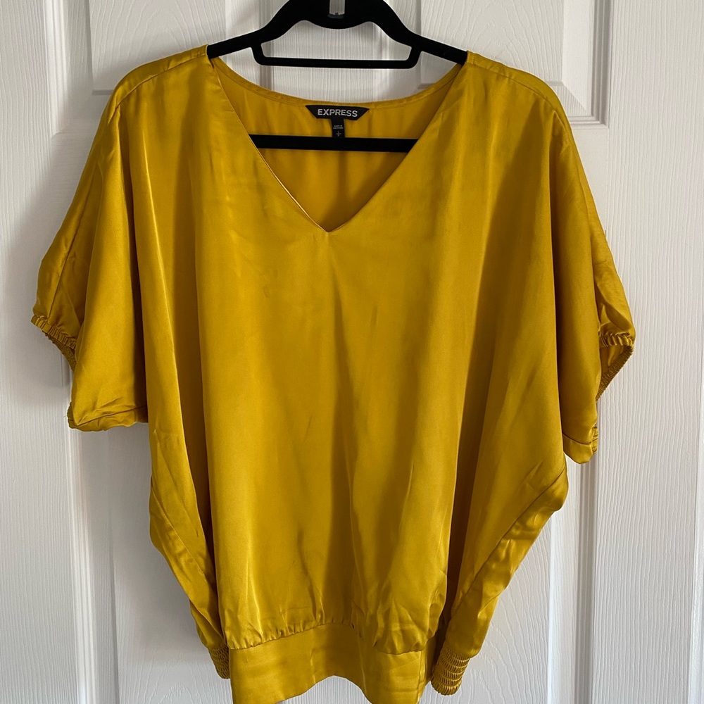 Gold Flowy Blouse